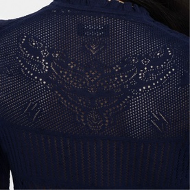 Mem Pointelle Tassel Top