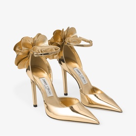 Marja 100 Floral Corsage Heeled Sandals