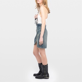 Julipe Wrap Style Denim Skirt