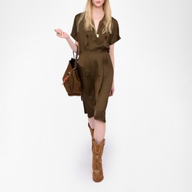 Riaz Solid Flared Dress