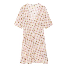 Rodalas Floral Flared Dress