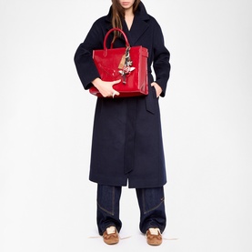 Angel Wrinkled Patent Tote Bag
