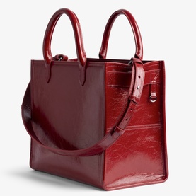 Angel Wrinkled Patent Tote Bag