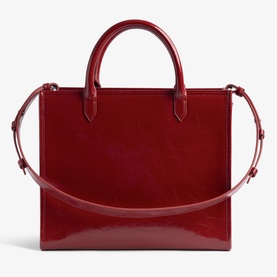 Angel Wrinkled Patent Tote Bag