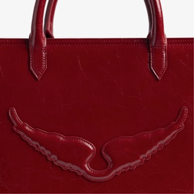 Angel Wrinkled Patent Tote Bag