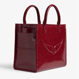 Angel Wrinkled Patent Tote Bag