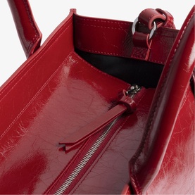Angel Wrinkled Patent Tote Bag