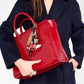 Angel Wrinkled Patent Tote Bag
