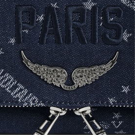 Rock Denim Monogram Clutch