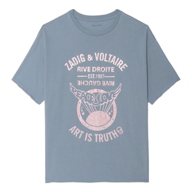 Berry Embellished Crest Logo T-Shirt