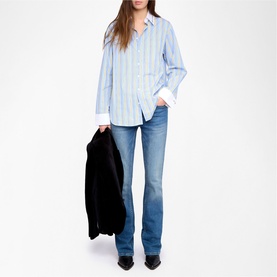 Morning Oversized Striped Shirt