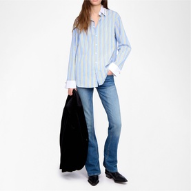 Morning Oversized Striped Shirt