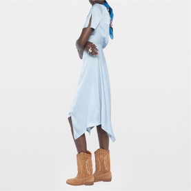 Reforme Asymmetric Wrap Dress