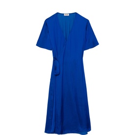 Reforme Asymmetric Wrap Dress