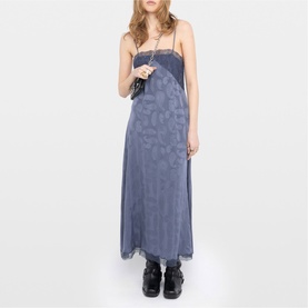Ridar Paisley Silk Slip Dress