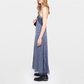 Ridar Paisley Silk Slip Dress