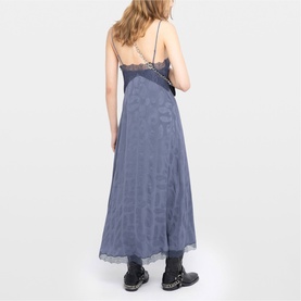 Ridar Paisley Silk Slip Dress