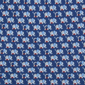 Elephant Patterned Silk Tie