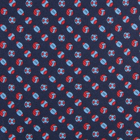 Sports Patterned Silk Tie