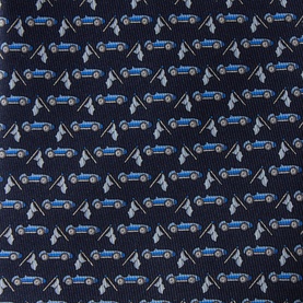 Sports Car Silk Tie