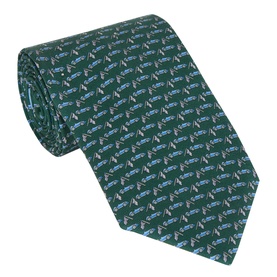Race Sports Car Silk Tie