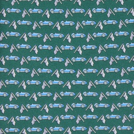 Race Sports Car Silk Tie
