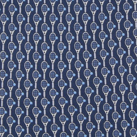 Tennis Patterned Silk Tie