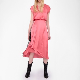 Randall Ruffle Flared Dress