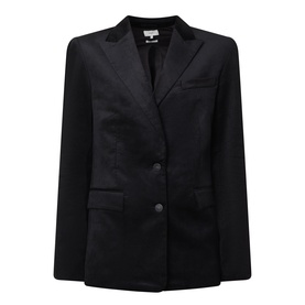 Velvet Single Breasted Blazer