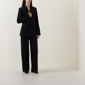 Velvet Single Breasted Blazer