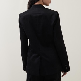 Velvet Single Breasted Blazer