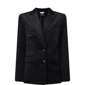 Velvet Single Breasted Blazer