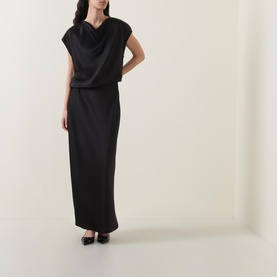Draped Cowl Dress