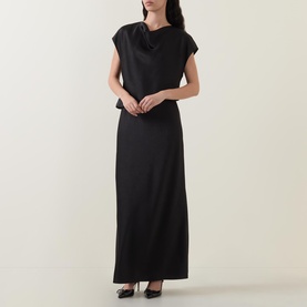 Draped Cowl Dress