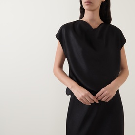 Draped Cowl Dress