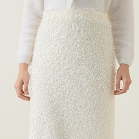 Featherly Fringe Skirt