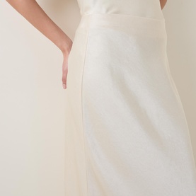 Satin Column Skirt