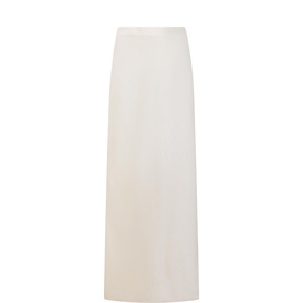 Satin Column Skirt