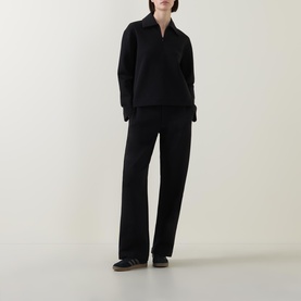 Half Zip Polo Sweatshirt