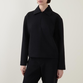 Half Zip Polo Sweatshirt