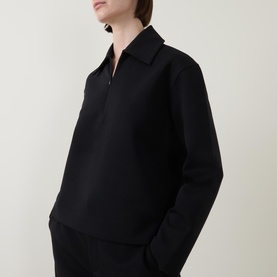 Half Zip Polo Sweatshirt
