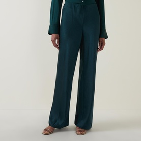 High-Rise Fluid Trousers