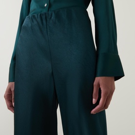 High-Rise Fluid Trousers