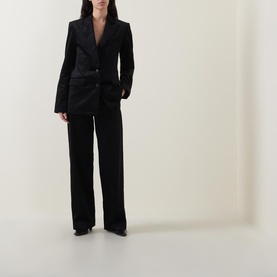 Velvet Wide Leg Trousers