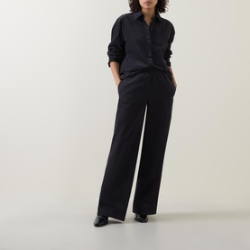 Wide Leg Corduroy Trousers