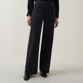 Wide Leg Corduroy Trousers