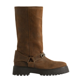 Angie Suede Biker Boots