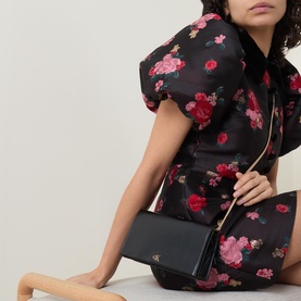 CK Logo Metallic Clutch