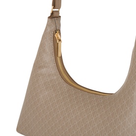 CK Logo Emblem Shoulder Bag