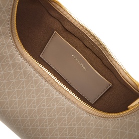 CK Logo Emblem Shoulder Bag